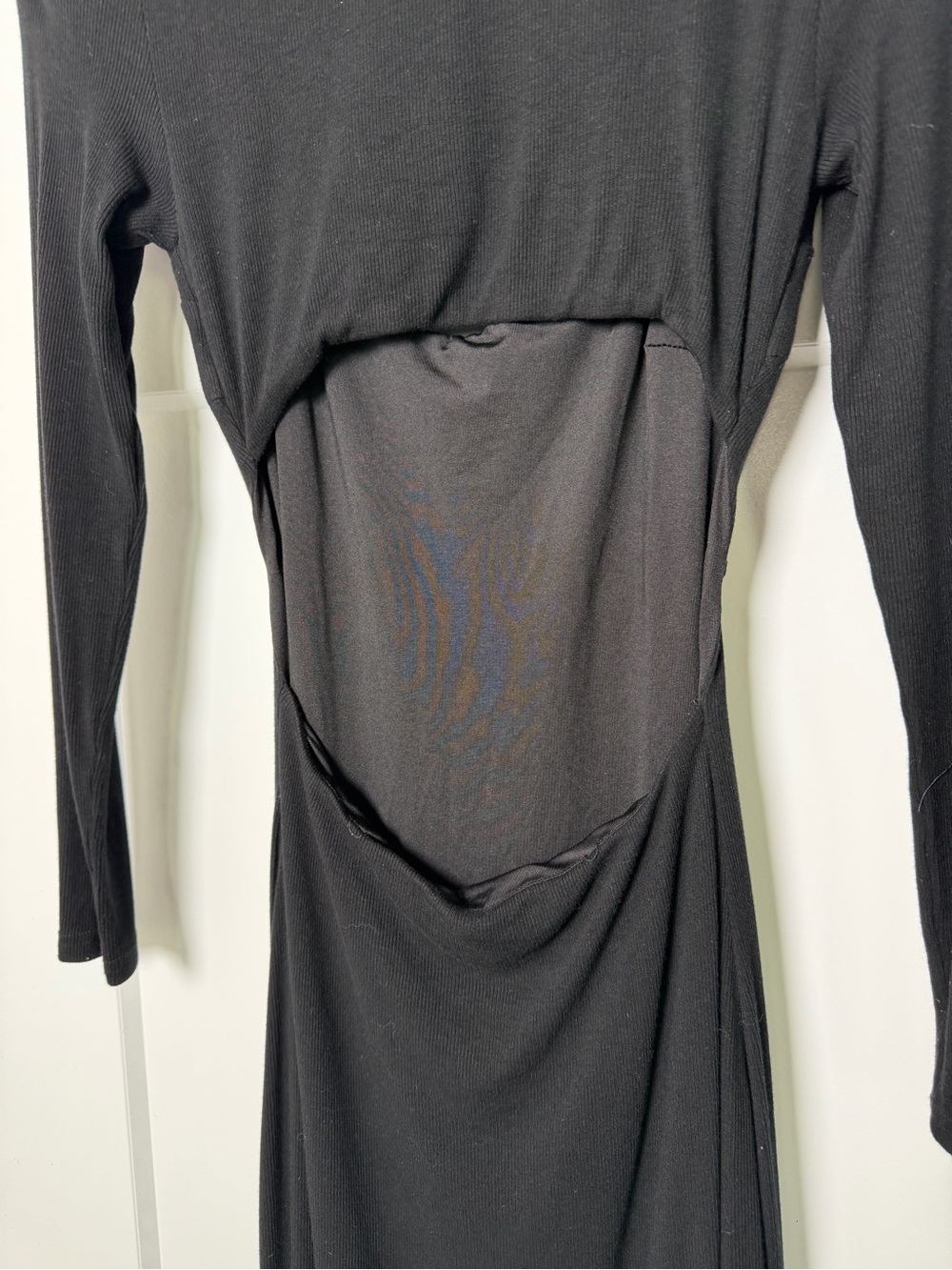 Princess Polly Black Long Sleeve Open Back Maxi Dress US 2 homecoming formal - Picture 6 of 12